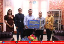 PT. TASPEN (persero) Kantor Cabang Kepulauan Nias Serahkan Manfaat THT Kepada Wali Kota Gunungsitoli