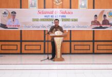 HUT Ke-62 PWRI Kota Gunungsitoli Tahun 2024 Berlangsung Meriah