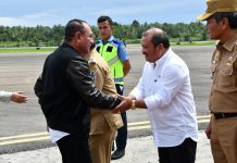 WALIKOTA GUNUNGSITOLI SAMBUT KUNJUNGAN GUBERNUR SUMUT DI KEPULAUAN NIAS