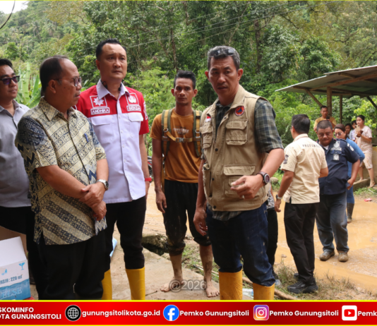 Wakil Wali Kota Gunungsitoli Tinjau dan Salurkan Bantuan kepada Korban Longsor di Desa Onowaembo